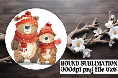 Adorable Mama Bear Sublimation Art, Sweet Mother's Day Gift Sublimation afrosvg 
