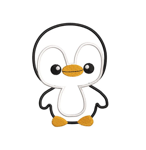 Adorable Penguin Applique - Machine Embroidery Design Embroidery/Applique DESIGNS Candles Design 