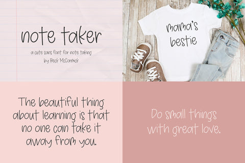 Adorable Planner Font Mini Bundle Font Beck McCormick 