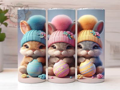 Adorable Playful Easter Bunny Tumbler, Easter Bunny Tumbler, Adorable Bunny Wrap, Playful Bunny Wrap, Spring Bunny Wrap, Sublimation Design, Trendy Gift Idea Sublimation Lara' s Designs 