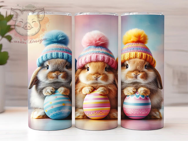 Adorable Playful Easter Bunny Tumbler, Easter Bunny Tumbler, Adorable Bunny Wrap, Playful Bunny Wrap, Spring Bunny Wrap, Sublimation Design, Trendy Gift Idea Sublimation Lara' s Designs 
