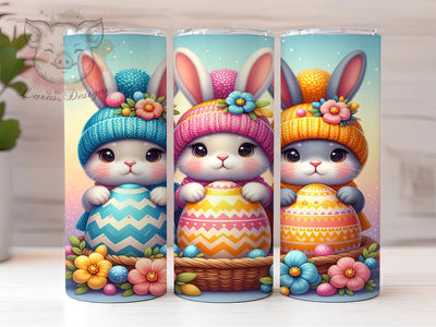 Adorable Playful Easter Bunny Tumbler, Easter Bunny Tumbler, Adorable Bunny Wrap, Playful Bunny Wrap, Spring Bunny Wrap, Sublimation Design, Trendy Gift Idea Sublimation Lara' s Designs 