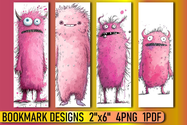 Adorable Printable Monster Marks Sublimation afrosvg 
