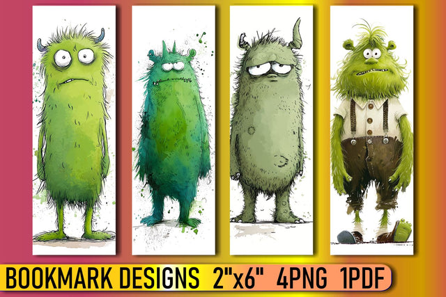 Adorable Printable Monster Marks Sublimation afrosvg 