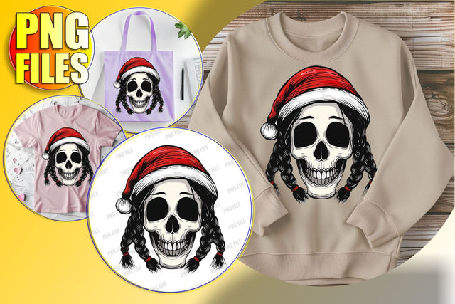 Adorable Skull with Bow Clipart for Sublimation - Fall Design Sublimation afrosvg 