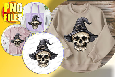 Adorable Skull with Bow Clipart - Sublimation for Fall Sublimation afrosvg 
