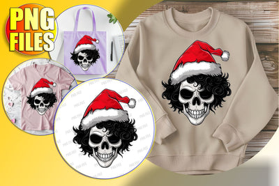 Adorable Skull with Bow Sublimation Clipart - Fall Design Sublimation afrosvg 
