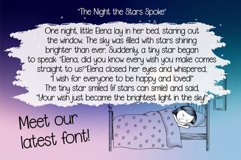 Adorable Stories Font | Handwritten SVG | Cute Kids Letters OTF & TTF for Cricut & Silhouette SVG TonisArtStudio 