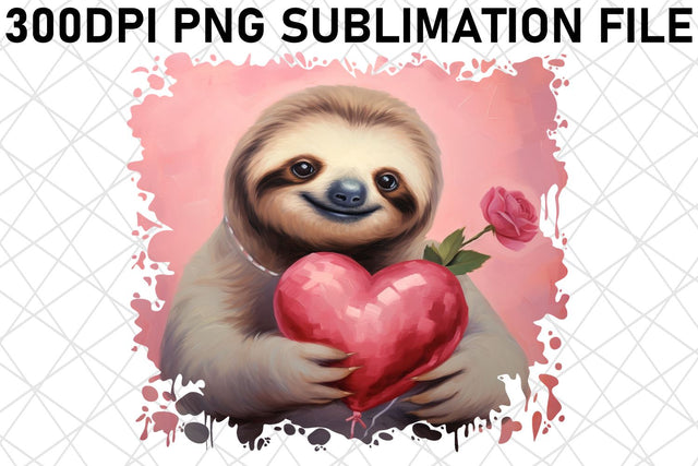 Adorable Sublimation Animal with Heart Balloon Sublimation afrosvg 