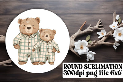 Adorable Terry Bear Sublimation Art, Lovely Mother's Day Design Sublimation afrosvg 