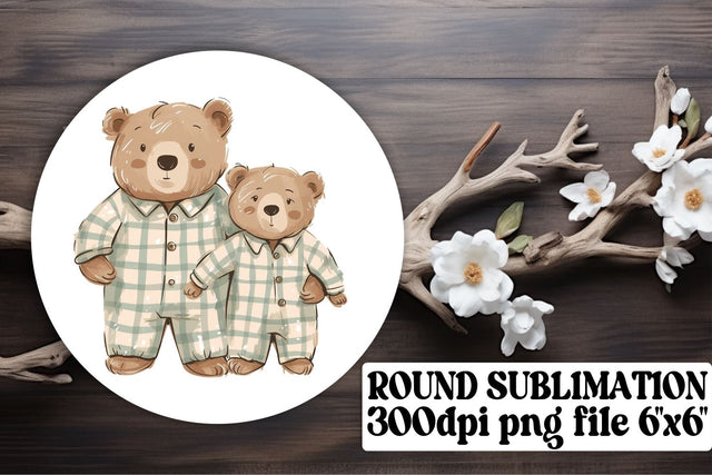 Adorable Terry Bear Sublimation Art, Lovely Mother's Day Design Sublimation afrosvg 