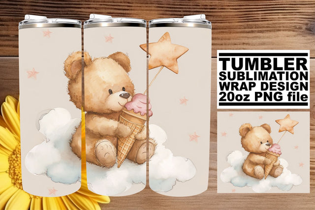 Adorable Watercolor Tumbler - Nursery Delights Sublimation afrosvg 