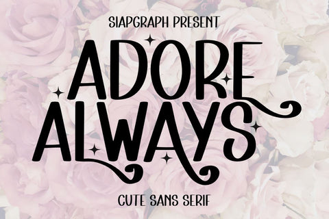 Adore Always - Valentine Font Font Masyafi Studio 