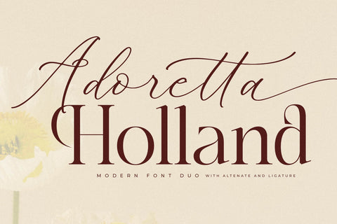 Adoretta Holland Font Duo Font Storytype Studio 