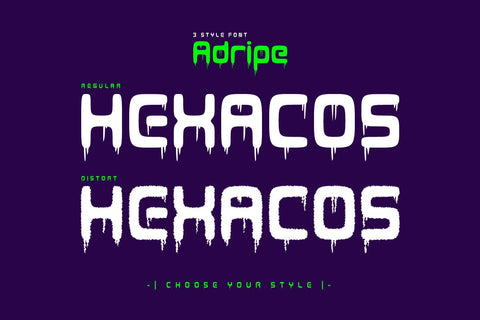 Adripe - Spooky Game Font Font twinletter 