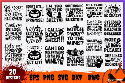 Adult Halloween Quotes Svg Bundle SVG SvgOcean 