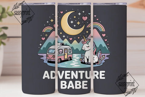 Adventure Babe 20oz Tumbler Wrap Sublimation sassyprint 