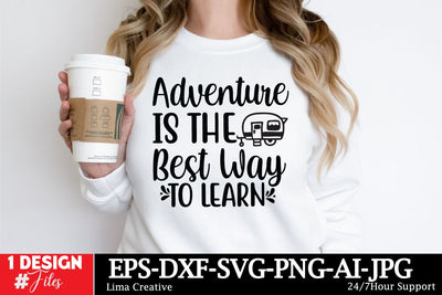 Adventure Is The Best Way To Learn SVG Qutes,Motivational SVG Cut File, Motivational Sublimation, Motivational Graphic Illustration, Motivational T-shirt Design SVG Insomnia Std 