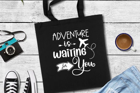 Adventure Is Waiting I Vacation SVG I Travel SVG Cut File SVG Happy Printables Club 