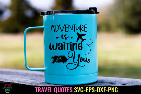 Adventure Is Waiting I Vacation SVG I Travel SVG Cut File SVG Happy Printables Club 