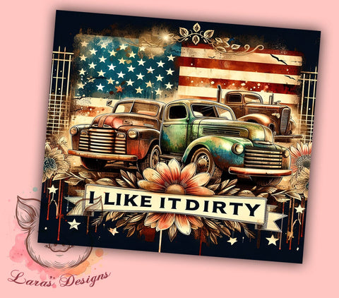 Adventure Patriotic 20oz Tumbler Png, Straight & Tapered Tumbler Png, American Truck Patriotic Tumbler Png, Digital Download PNG Sublimation Lara' s Designs 