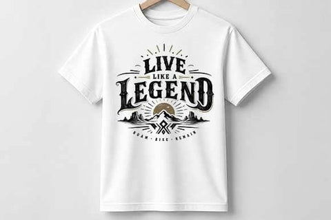 Adventure Quote PNG Live Like a Legend Vintage Digital Download SVG BillahCrafts 