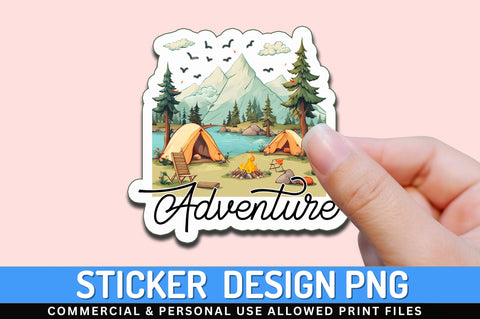 Adventure Sticker Design Sublimation Regulrcrative 