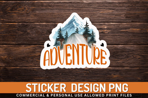 Adventure Sticker Design Sublimation Regulrcrative 