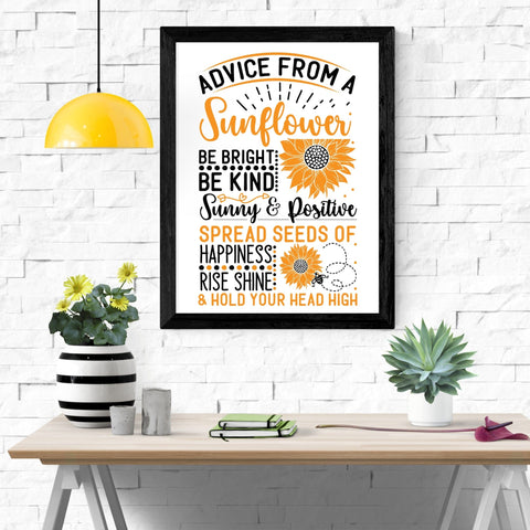 Advice from a sunflower svg design SVG Creativeart88 