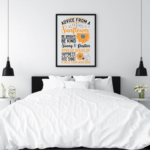 Advice from a sunflower svg design SVG Creativeart88 