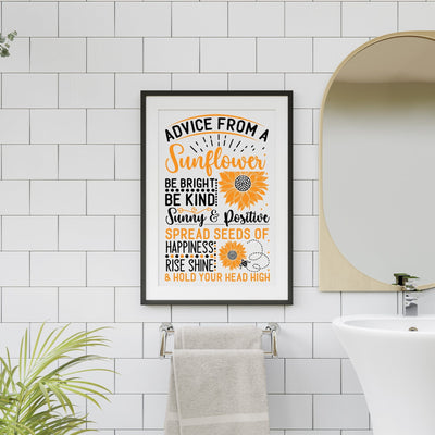 Advice from a sunflower svg design SVG Creativeart88 