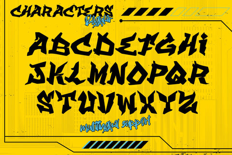 Aero Vault - Cyberpunk Graffiti Font Font Mozzatype 