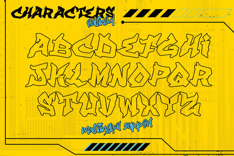 Aero Vault - Cyberpunk Graffiti Font Font Mozzatype 