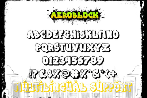 Aeroblock - Awesome Graffiti Font Font Mozzatype 
