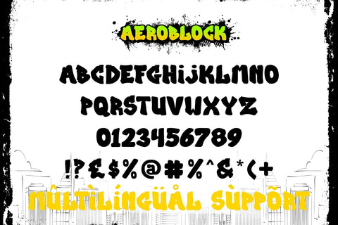 Aeroblock - Awesome Graffiti Font Font Mozzatype 