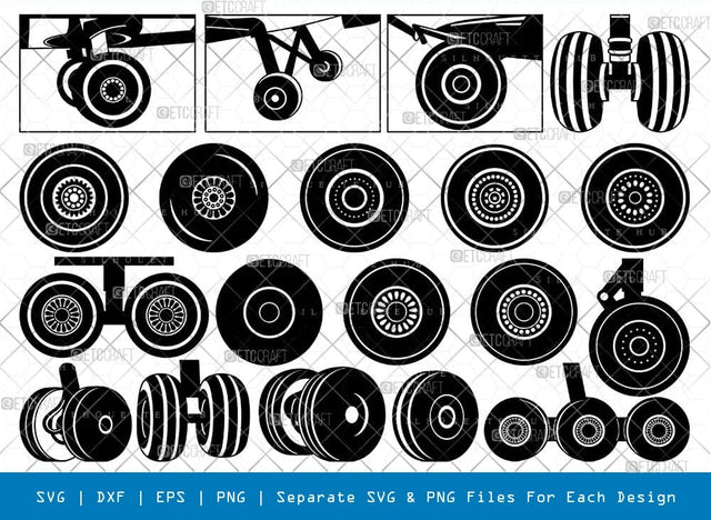 Aeroplane Wheels Svg Cricut Cut Files Png Bundle SVG ETC Craft 