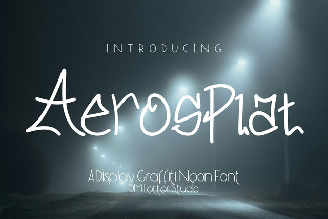 Aerosplat Font Dm Letter Studio 