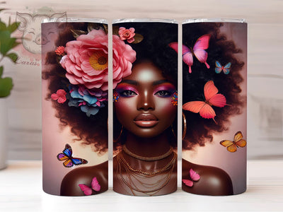 Aesthetic Juneteenth Freedom Tumbler, Black Woman Wrap, Freedom Celebration Cup, 20oz Sublimation Wrap, Afrocentric Pride Tumbler, Cultural Heritage Cup, Empowerment Woman Wrap Sublimation Lara' s Designs 