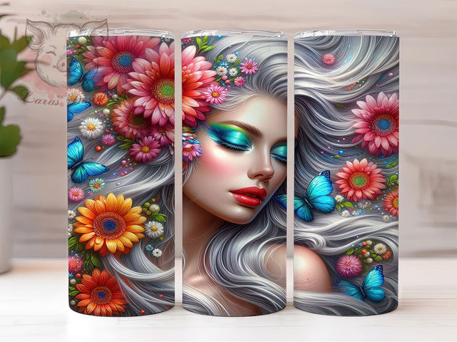 Aesthetic Kawaii Pastel Girl Tumbler, Cute Girl Wrap, 20oz Sublimation Design, Kawaii Tumbler, Trendy Girl Cup, Aesthetic Tumbler Wrap, Pastel Girl Tumbler Sublimation Lara' s Designs 