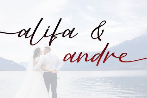 Aesthetic Lettering Font Afandi Studio 