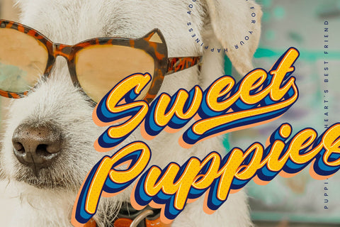 Aesthetic Timeglow - Retro Script Font Font Letterena Studios 