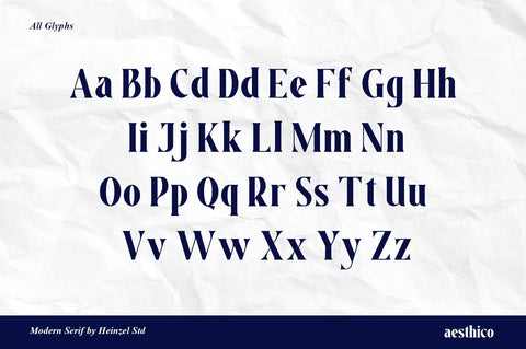 Aesthico Modern Serif Font Font Heinzel Studio 