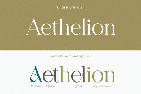 Aethelion - Serif Font Font Alpaprana Studio 