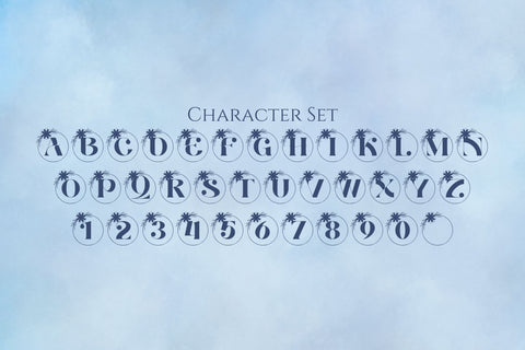 Aether Monogram Font Dm Letter Studio 