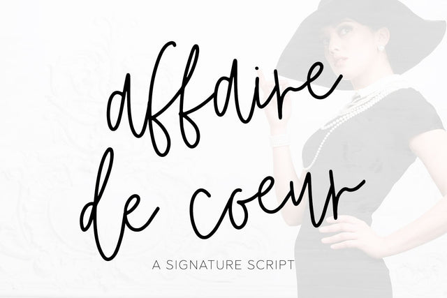 Affaire de Coeur Script Font Font Beck McCormick 