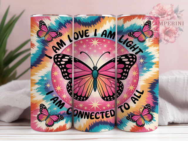 Affirmation Celestial Butterfly Tumbler, Spiritual Tumbler Design, Celestial Tumbler Wrap, Butterfly Tumbler Design, 20oz Sublimation Wrap, Positive Vibes Tumbler Sublimation Li Zamperini 