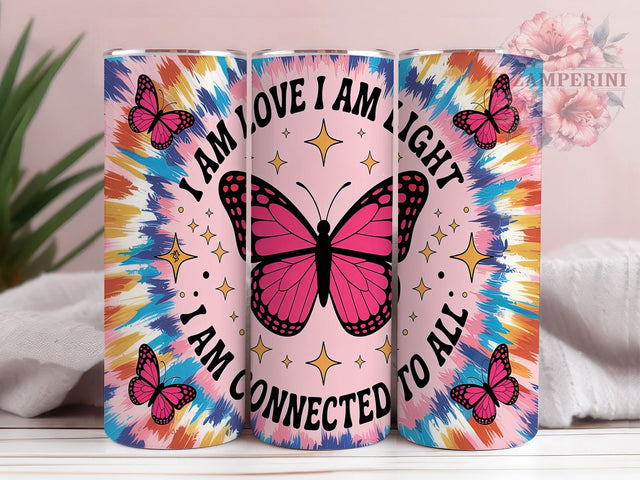 Affirmation Celestial Butterfly Tumbler, Spiritual Tumbler Design, Celestial Tumbler Wrap, Butterfly Tumbler Design, 20oz Sublimation Wrap, Positive Vibes Tumbler Sublimation Li Zamperini 