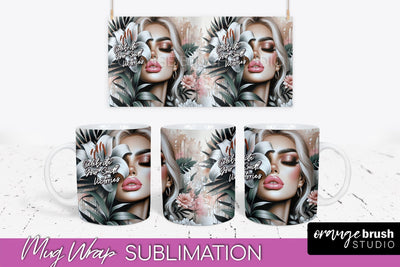 Affirmation Mug Wrap - Inspirational Quote Mug Sublimation Sublimation OrangeBrushStudio 