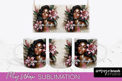 Affirmation Mug Wrap - Inspirational Quote Mug Sublimation Sublimation OrangeBrushStudio 