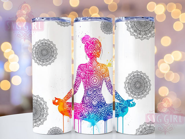 Affirmation Positive Quote Yoga Tumbler, Positive Quote Cup, Mindful Inspiration Wrap, 20Oz Sublimation Tumbler, Motivational Wellness Design, Spiritual Yoga Gift, Uplifting Meditation Cup Sublimation SvggirlplusArt 